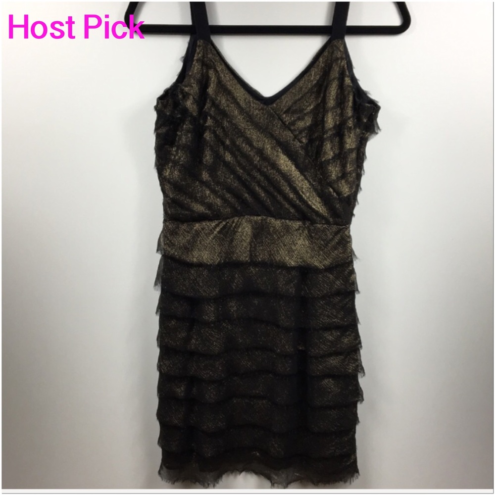 HP Walter»Fringe iridescent gold dress EUC
